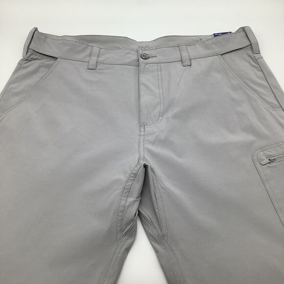 Huk Mens Next Level Fishing Hiking Pants Overcast Grey Size XL NWT - Picture 7 of 16